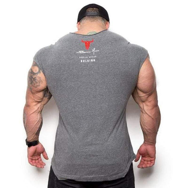 Men Casual Fashion Printed T-shirt Gyms Fitness Bodybuilding Short Sleeve Cotton T Shirt Tees Tops Male Workout Brand Clothing