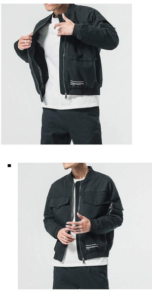 Planet Gates Men Casual Jacket Coat Men's Washed Pure Cotton Brand-Clothing Army green Bomber Jackets Male cargo Coats