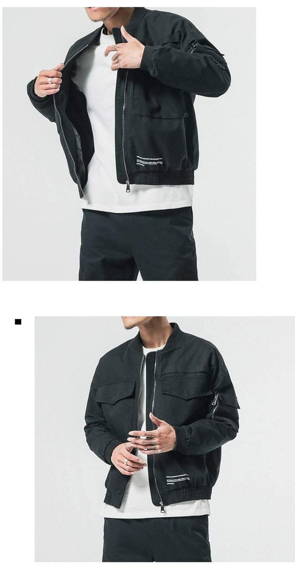 Planet Gates Men Casual Jacket Coat Men's Washed Pure Cotton Brand-Clothing Army green Bomber Jackets Male cargo Coats