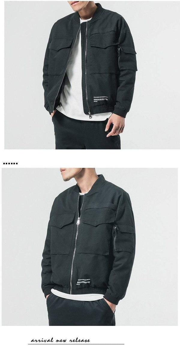 Planet Gates Men Casual Jacket Coat Men's Washed Pure Cotton Brand-Clothing Army green Bomber Jackets Male cargo Coats