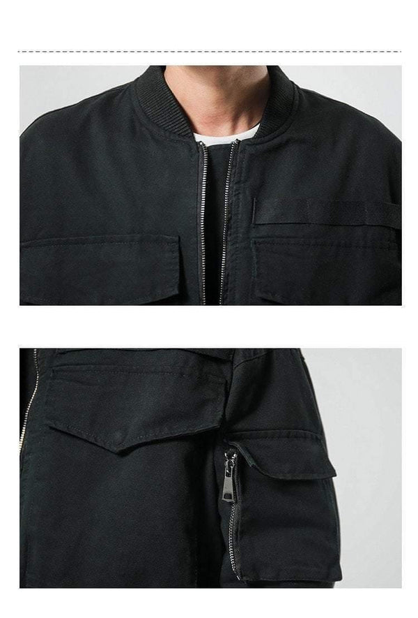 Planet Gates Men Casual Jacket Coat Men's Washed Pure Cotton Brand-Clothing Army green Bomber Jackets Male cargo Coats