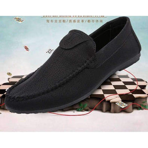 Planet Gates Men Casual Loafers  Pu Leather Black Solid Leather Driving Moccasins Boat Slip on Men Loafers Shoes Male Loafer Mocasines Hombre