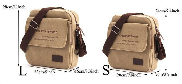 Planet Gates Men Casual Messenger Bag High Quality Canvas Shoulder Bags For men Business Travel Crossbody Bag