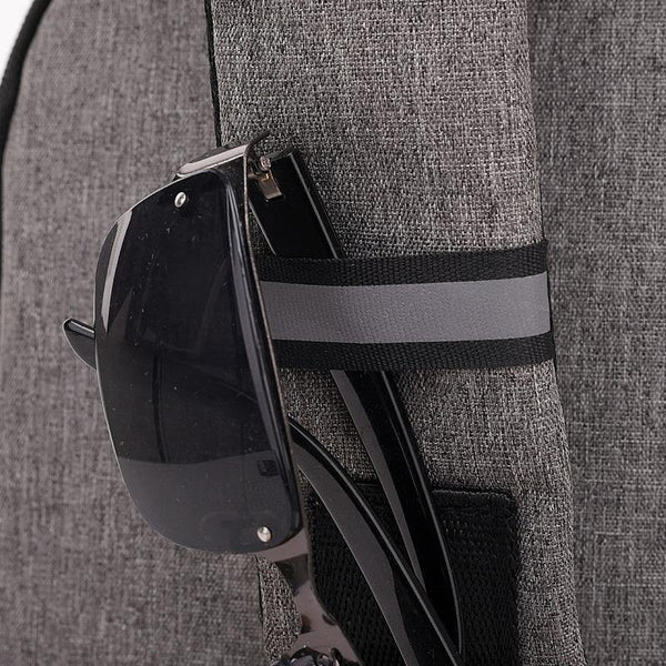 Planet Gates Men Chest Bags USB Charging Waterproof Oxford Crossbody Bags Small Sling Single Shoulder Bags Travel Chest Pack Male