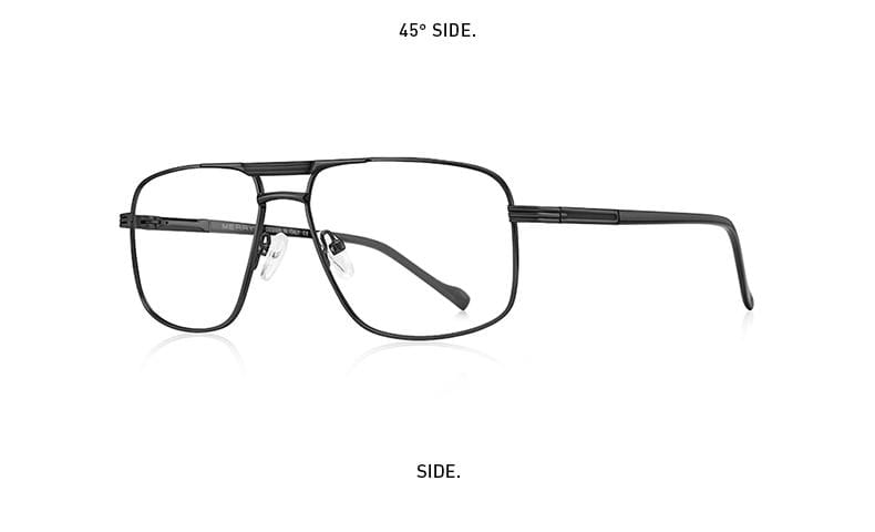 Planet Gates Men Classic Square Glasses Optics Frame Luxury Double Bridge Prescription Glasses Frames Optical Eyewear S2012