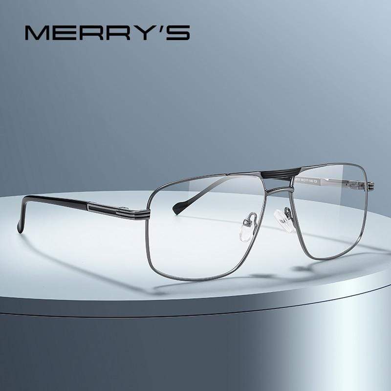 Planet Gates Men Classic Square Glasses Optics Frame Luxury Double Bridge Prescription Glasses Frames Optical Eyewear S2012