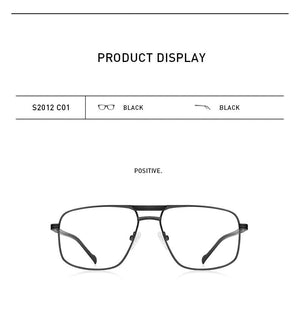 Planet Gates Men Classic Square Glasses Optics Frame Luxury Double Bridge Prescription Glasses Frames Optical Eyewear S2012