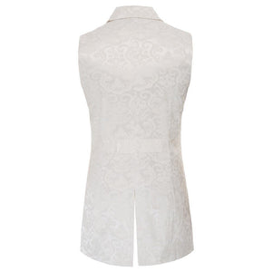 Planet Gates Men coats medieval Steampunk Gothic Sleeveless Lapel Collar Double-Breasted formal prom party Jacquard Coat