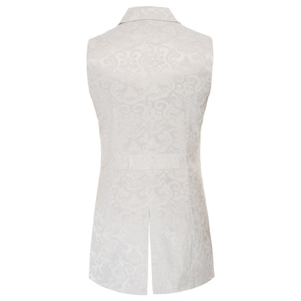 Planet Gates Men coats medieval Steampunk Gothic Sleeveless Lapel Collar Double-Breasted formal prom party Jacquard Coat