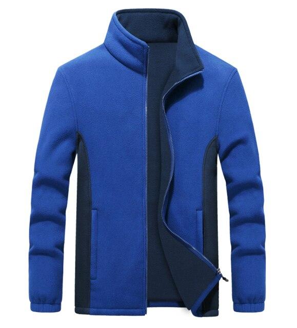 Planet Gates men Color blue / L Men's Thicken windbreaker Fleece Jackets 7XL 8XL 9XL Wool Liner Hoody Warm sportswear Hoodies Thermal Coats Sweatshirts For Men