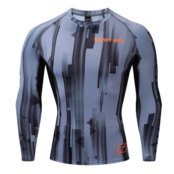 Men Compression Long Sleeve T-shirt Gyms Fitness Bodybuilding Skinny Quick Dry Shirt Male Brand Tee Tops Crossfit Brand Clothing