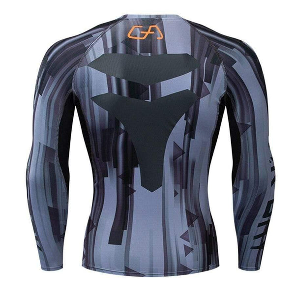 Men Compression Long Sleeve T-shirt Gyms Fitness Bodybuilding Skinny Quick Dry Shirt Male Brand Tee Tops Crossfit Brand Clothing