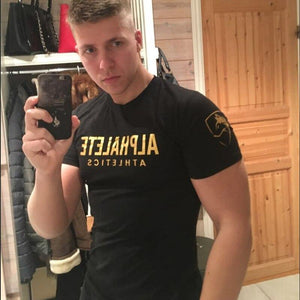 Men Cotton Short Sleeve T-shirt  New Casual Fashion Slim T Shirt Male Jogger Gyms Fitness Crossfit Tees Summer Tops Clothing