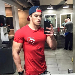Men Cotton Short Sleeve T-shirt  Summer New Casual O-Neck Slim T Shirt Male Jogger Gyms Fitness Crossfit Tees Tops Clothing