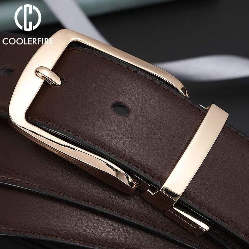 Men Dress Reversible Belts Casual High Quality Belt Genuine Leather Belt Male Vintage Luxury Black Brown