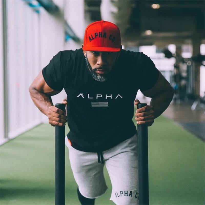 Men Fashion Casual Camouflage T Shirt Gyms Fitness Bodybuilding T-shirts Male Short Sleeves Tees Tops Summer Crossfit Clothing