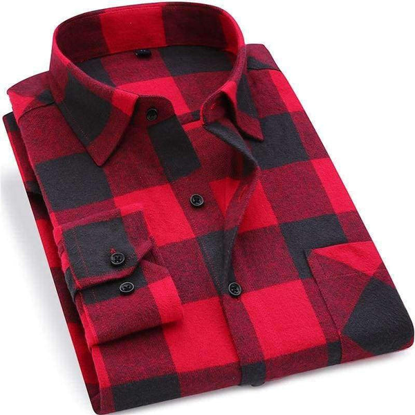 Planet Gates Men Flannel Plaid Shirt 100% Cotton 2017 Spring Autumn Casual Long Sleeve Shirt Soft Comfort Slim Fit Styles Brand Man Clothes