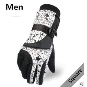 Planet Gates men / Free Size Resistant riding Ski Gloves  Mountain Skiing Snowmobile Waterproof Snow Motorcycle Gloves Windproof Guanti moto