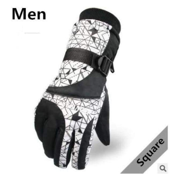 Planet Gates men / Free Size Resistant riding Ski Gloves  Mountain Skiing Snowmobile Waterproof Snow Motorcycle Gloves Windproof Guanti moto