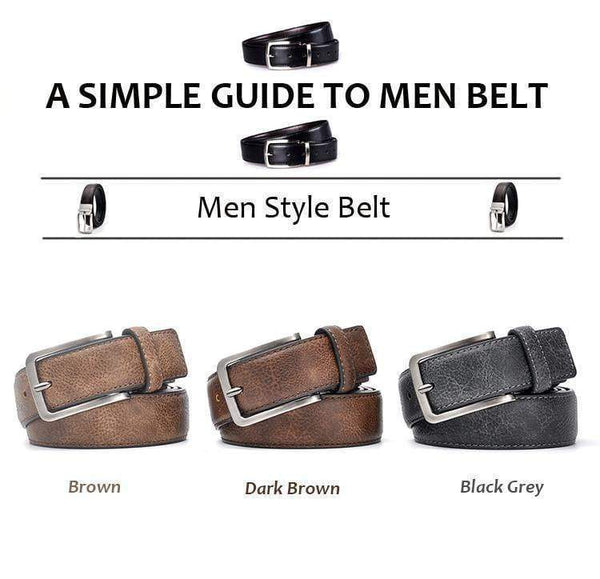Planet Gates Men Gents Leather Belt Trouser Waistband Stylish Casual Belts Men With Black Grey Dark Brown And Brown Color