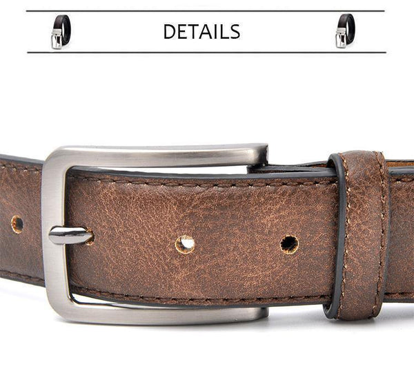 Planet Gates Men Gents Leather Belt Trouser Waistband Stylish Casual Belts Men With Black Grey Dark Brown And Brown Color