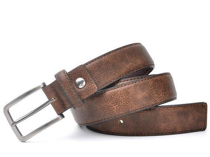 Planet Gates Men Gents Leather Belt Trouser Waistband Stylish Casual Belts Men With Black Grey Dark Brown And Brown Color