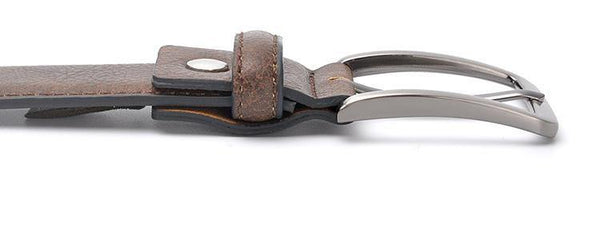 Planet Gates Men Gents Leather Belt Trouser Waistband Stylish Casual Belts Men With Black Grey Dark Brown And Brown Color