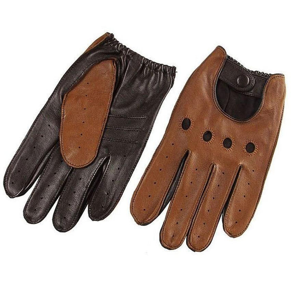Planet Gates Men Genuine Leather Gloves Wrist Breathable Solid Sheepskin Driving Glove Free Shipping