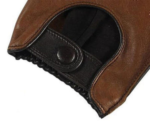 Planet Gates Men Genuine Leather Gloves Wrist Breathable Solid Sheepskin Driving Glove Free Shipping