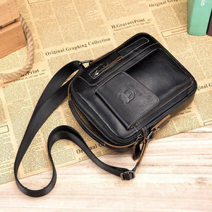 Planet Gates Men Genuine Leather Messenger Crossbody Bag Casual Fashion Male Sling Bag Business Handbag Shoulder Famous Brand