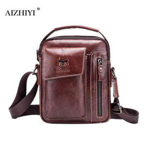 Planet Gates Men Genuine Leather Messenger Crossbody Bag Casual Fashion Male Sling Bag Business Handbag Shoulder Famous Brand
