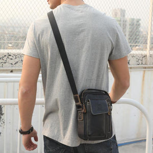 Planet Gates Men Genuine Leather Messenger Crossbody Bag Casual Fashion Male Sling Bag Business Handbag Shoulder Famous Brand