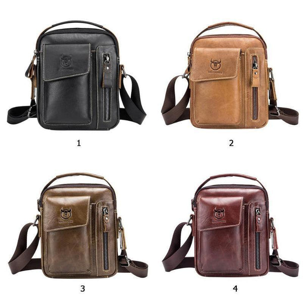 Planet Gates Men Genuine Leather Messenger Crossbody Bag Casual Fashion Male Sling Bag Business Handbag Shoulder Famous Brand