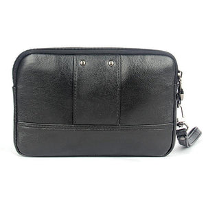 Planet Gates Men  Genuine Leather Waist Bag Clutch wallet Bag Purse Cell/Mobile Phone Case Bag Fashion Trend Fanny Wrist Hand Bags