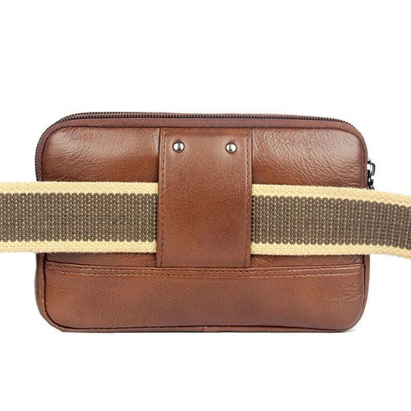 Planet Gates Men  Genuine Leather Waist Bag Clutch wallet Bag Purse Cell/Mobile Phone Case Bag Fashion Trend Fanny Wrist Hand Bags