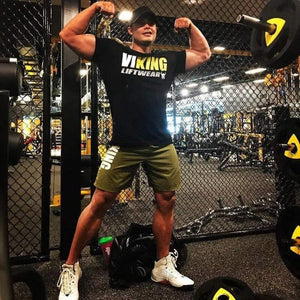 Men Gym Fitness Bodybuilding T-shirt Short Sleeve Printed Cotton T Shirt Casual Fashion Black Tee Tops Crossfit  Brand Clothing