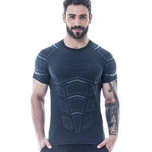 Men Gyms Fitness T-shirt Compression Skinny Bodybuilding T Shirt Muscle Худи Male Summer Casual Workout Tee Tops Brand Clothing