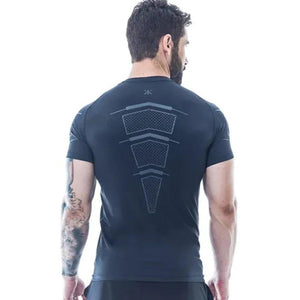 Men Gyms Fitness T-shirt Compression Skinny Bodybuilding T Shirt Muscle Худи Male Summer Casual Workout Tee Tops Brand Clothing