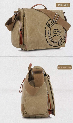 Planet Gates Men Handbag Cotton Canvas Bag Version of Casual Fashion Shoulder Bags Messenger Bag Men