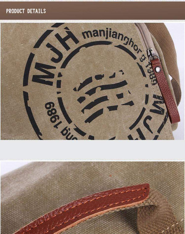 Planet Gates Men Handbag Cotton Canvas Bag Version of Casual Fashion Shoulder Bags Messenger Bag Men