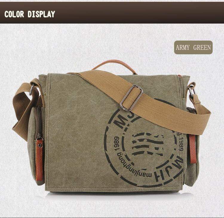Planet Gates Men Handbag Cotton Canvas Bag Version of Casual Fashion Shoulder Bags Messenger Bag Men