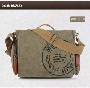 Planet Gates Men Handbag Cotton Canvas Bag Version of Casual Fashion Shoulder Bags Messenger Bag Men
