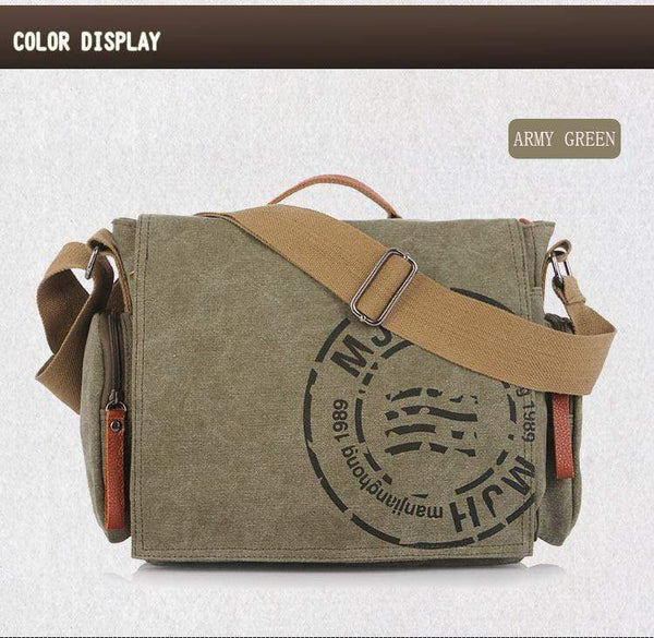 Planet Gates Men Handbag Cotton Canvas Bag Version of Casual Fashion Shoulder Bags Messenger Bag Men