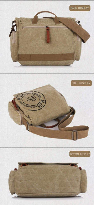 Planet Gates Men Handbag Cotton Canvas Bag Version of Casual Fashion Shoulder Bags Messenger Bag Men