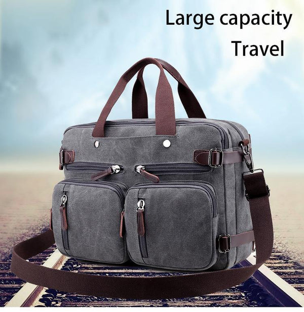 Planet Gates Men Handbags Canvas Shoulder Crossbody Messenger Bags Solid High Capacity Man Casual Travel Multifunction Back Pack Laptop 2018