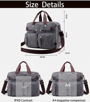 Planet Gates Men Handbags Canvas Shoulder Crossbody Messenger Bags Solid High Capacity Man Casual Travel Multifunction Back Pack Laptop 2018