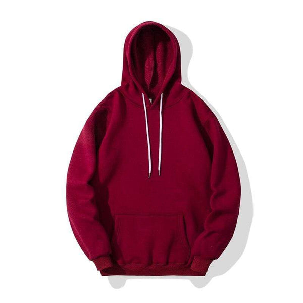Planet Gates Men Hoodies Hip Hop Streetwear Casual Hoodies Sweatshirts Elasticity Solid Color Fleece Thick Warm Threaded Cuffs