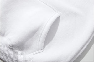 Planet Gates Men Hoodies Hip Hop Streetwear Casual Hoodies Sweatshirts Elasticity Solid Color Fleece Thick Warm Threaded Cuffs