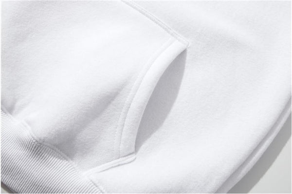 Planet Gates Men Hoodies Hip Hop Streetwear Casual Hoodies Sweatshirts Elasticity Solid Color Fleece Thick Warm Threaded Cuffs