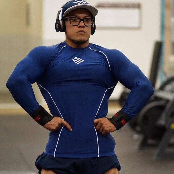 Men Long Sleeve Compression T-shirt Gyms Fitness Bodybuilding Skinny T Shirt Male Jogger Workout Tee Tops Man Crossfit Clothing